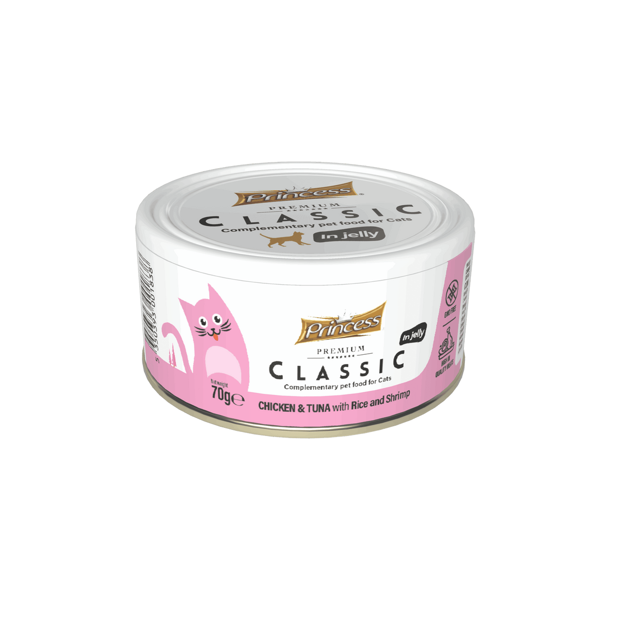 PRINCESS CLASSIC – CHICKEN & TUNA WITH RICE & SHRIMP 70GR