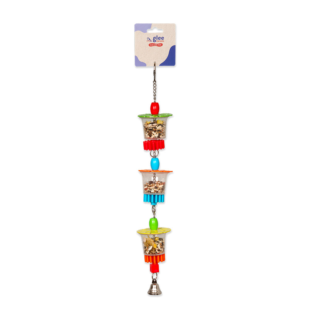 91251 GLEE ΠΑΙΧΝΙΔΙ ΠΤΗΝΩΝ CHEERS PARROT 46CM
