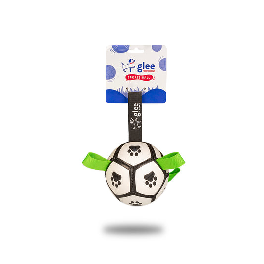 91130 GLEE ΠΑΙΧΝΙΔΙ ΣΚΥΛΟΥ SOCCER BALL ΛΕΥΚΟ -ΜΑΥΡΟ S