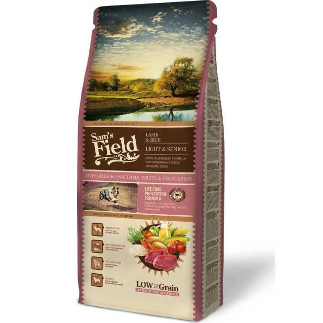 SAM’S FIELD DOG LIGHT SENIOR LAMB&RICE 13KG