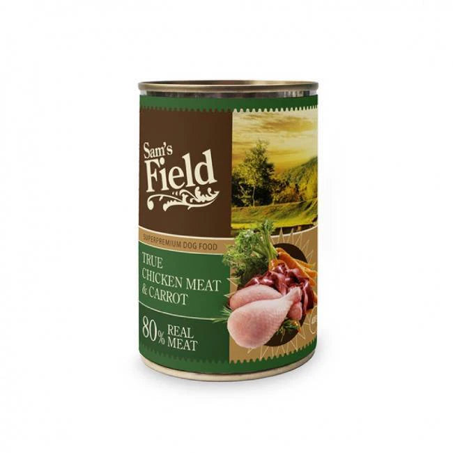 SAM'S FIELD DOG WET CAN CHICKEN/CARROT 400GR