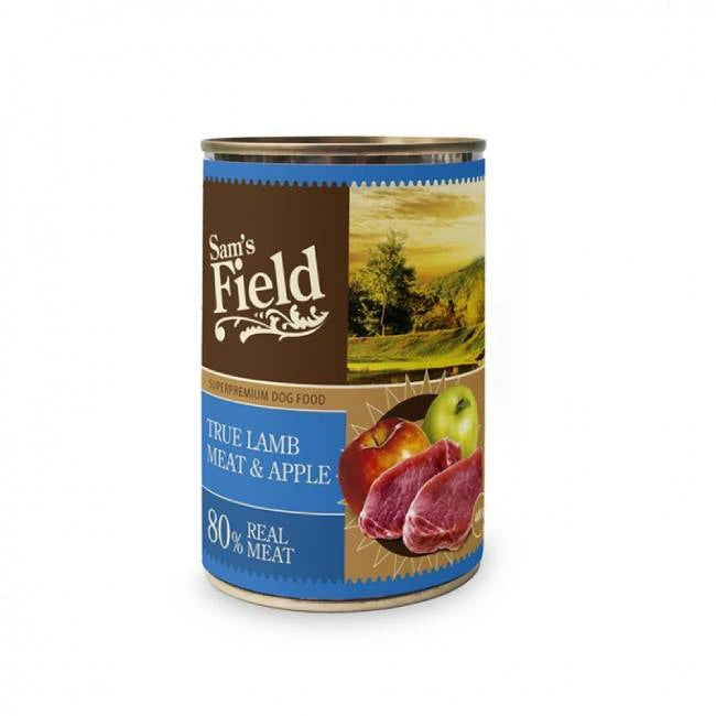 SAM'S FIELD DOG WET CAN LAMB/APPLE 400GR