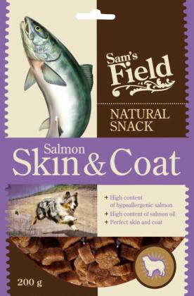 SAM'S FIELD DOG NATURAL SNACK SKIN&COAT SALMON 200GR