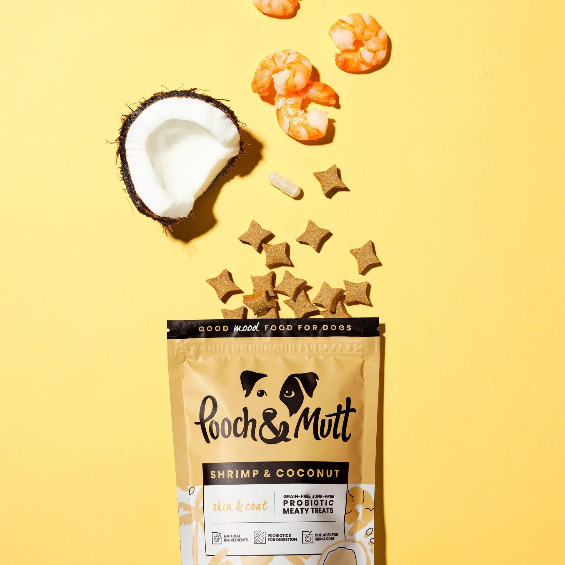 POOCH & MUTT DOG SNACK SKIN & COAT 120GR