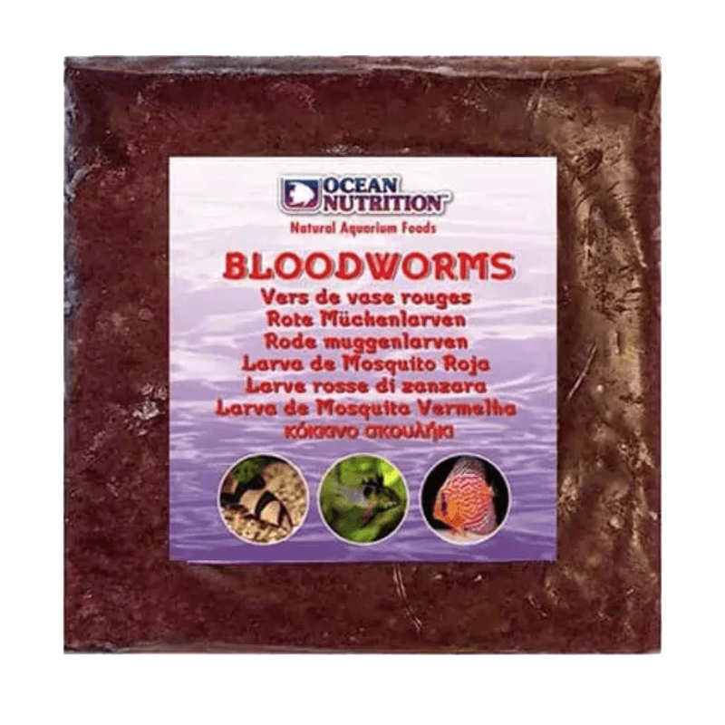 OCEAN NUTRITION BLOODWORMS FLAT PACK 454G FROZEN