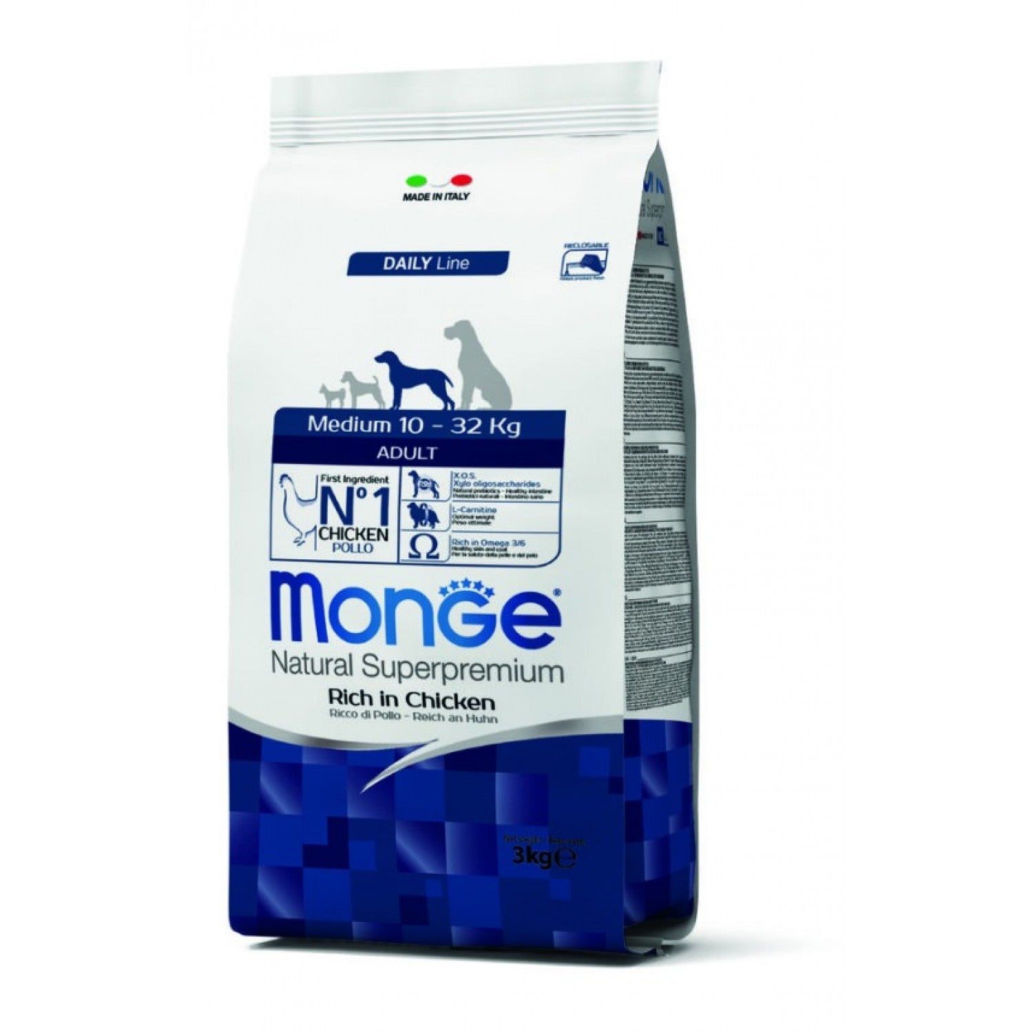 MONGE ADULT MEDIUM CHICKEN 12KG (-6€)