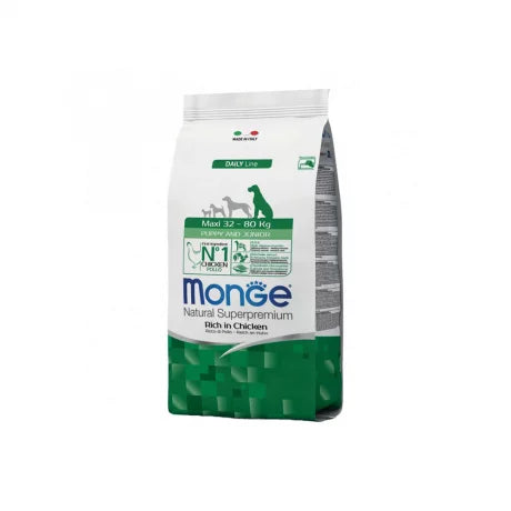 MONGE DOG PUPPY&JUNIOR MAXI 12KG (-6€)