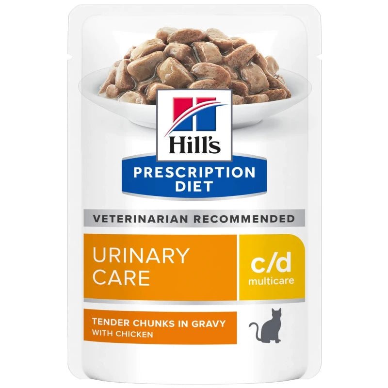 HILL'S PRESCRIPTION DIET FELINE C/D POUCH 86G ΓΙΑ ΠΑΘΗΣΕΙΣ ΤΟΥ ΟΥΡΟΠΟΙΗΤΙΚΟΥ