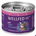 WELLFED ΚΟΝΣΕΡΒΑ ΓΑΤΑΣ ADULT STERILISED ΒΟΔΙΝΟ & ΣΟΛΟΜΟ 200G