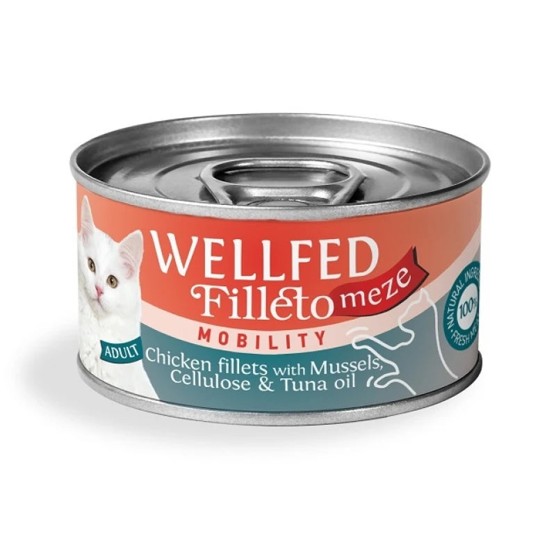 WELLFED ΚΟΝΣΕΡΒΑ ΓΑΤΑΣ FILLETO MEZE MOBILITY 70G