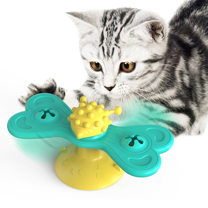 BUTTERFLY SPINNING CAT TOY BLUE WING 638X295X303MM