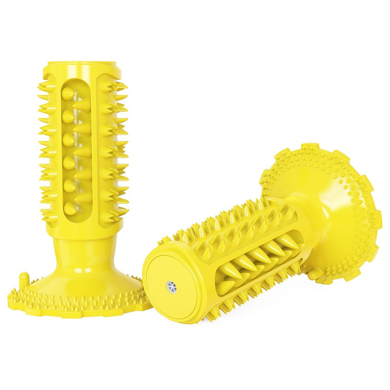 SQUEAKER CLASSIC DOG TOOTHBRUSH YELLOW 147X56ΜΜ