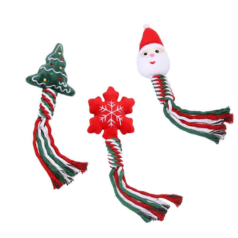 CUDDLY TOYS CHRISTMAS TOYS W ROPE
