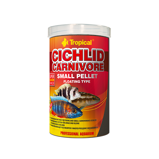 TROPICAL CICHLID CARNIVORE SMALL PELLET 250ML/90G