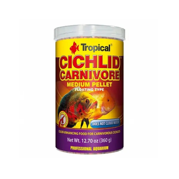 TROPICAL CICHLID CARNIVORE MEDIUM PELLET 1000ML/360G