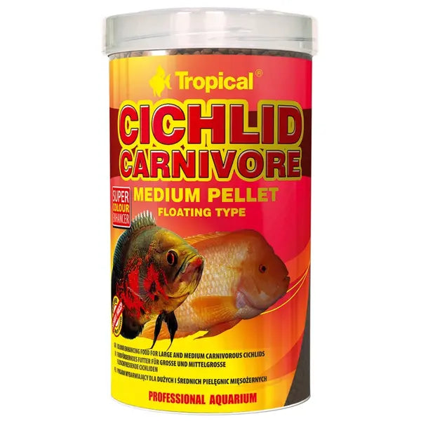 TROPICAL CICHLID CARNIVORE MEDIUM PELLET 500ML