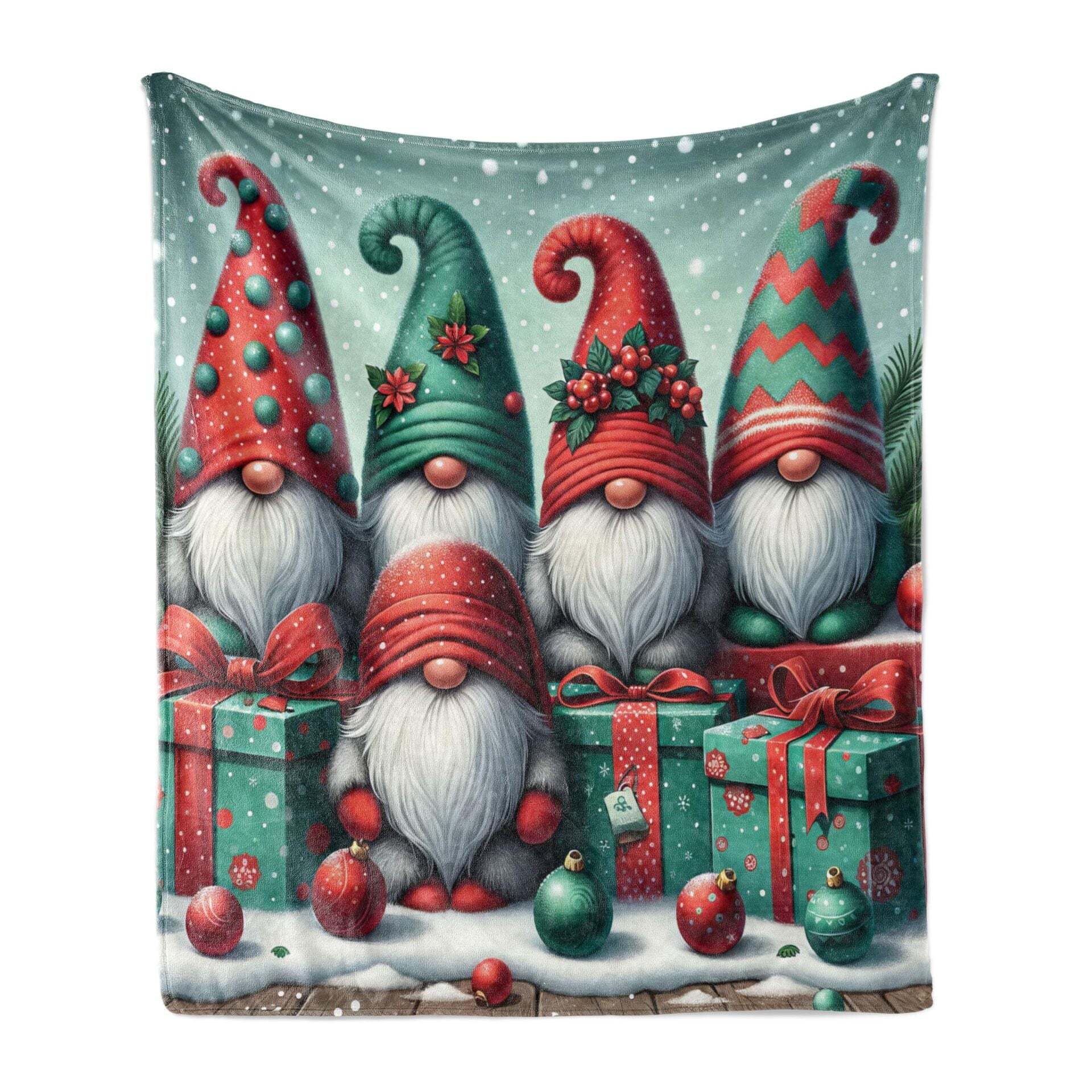 ΚΟΥΒΕΡΤΑ ΠΡΑΣΙΝΗ XMAS ΟΙ 5 ΝΑΝΟΙ 75Χ100CM