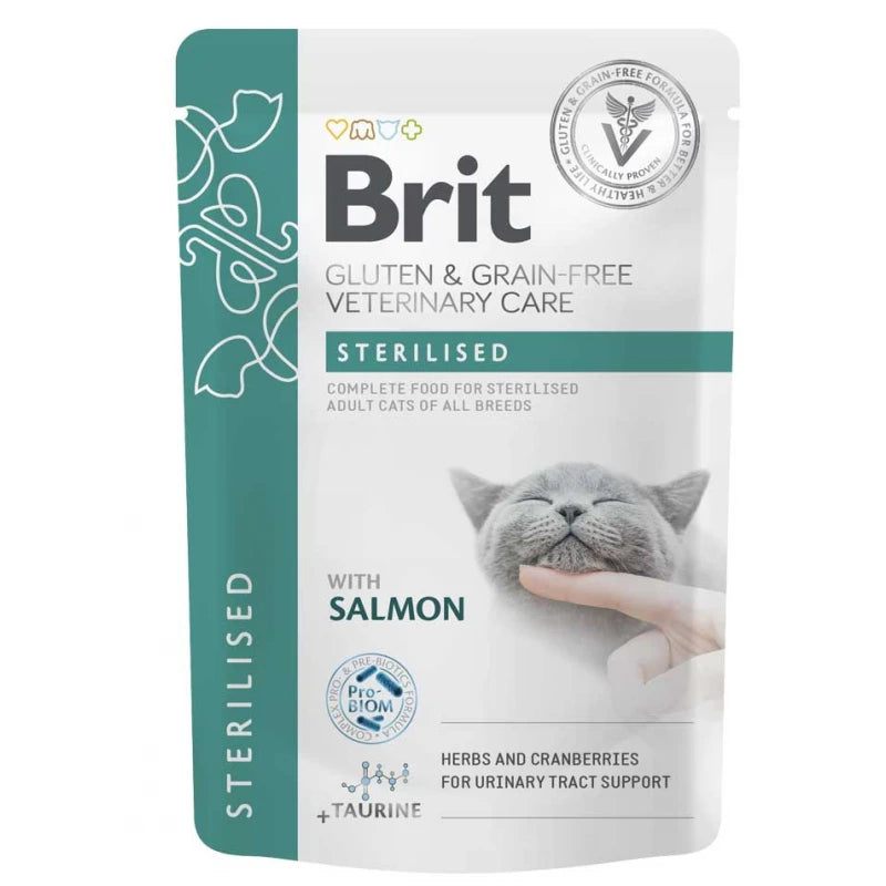 BRIT VC ΦΑΚΕΛΑΚΙΑ ΓΑΤΑΣ GRAIN FREE FILLET GRAVY STERILISED 12X85G