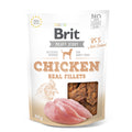BRIT DOG SNACK JERKY CHICKEN FILLETS 80G