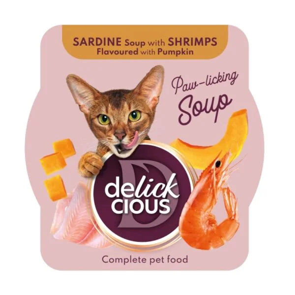 DELICKCIOUS ΣΟΥΠΑ ΜΕ ΣΑΡΔΕΛΑ&ΓΑΡΙΔΑ 80GR