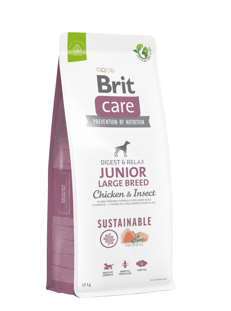 BRIT CARE DOG SUSTAINABLE JUNIOR LARGE CHICKEN & INSECT 1KG