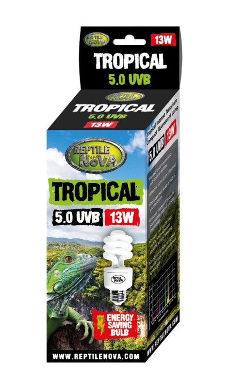 REPTIL NOVA UVB BULB FOR TERRARIUMS 13W 5.0 UVB TROPICAL