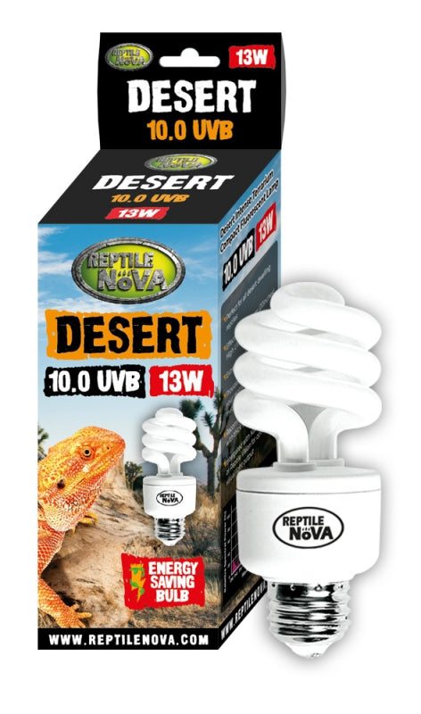 REPTIL NOVA UVB BULB FOR TERRARIUMS 13W 10.0 UVB DESERT