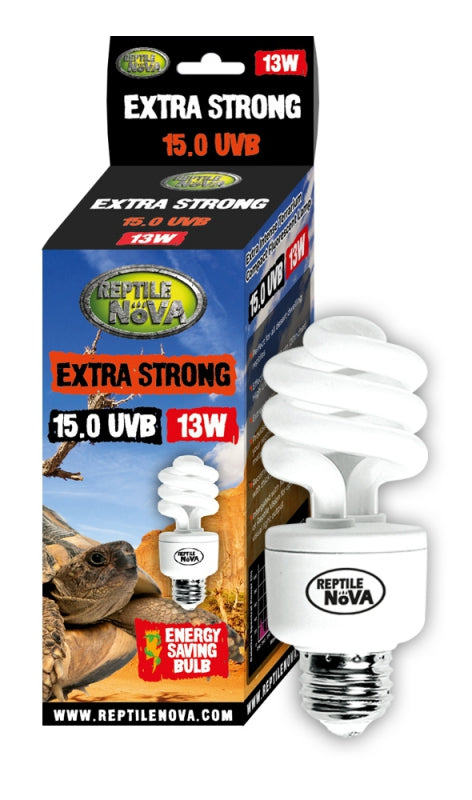 REPTIL NOVA UVB BULB FOR TERRARIUMS 13W 15.0 UVB EXTRA STRONG
