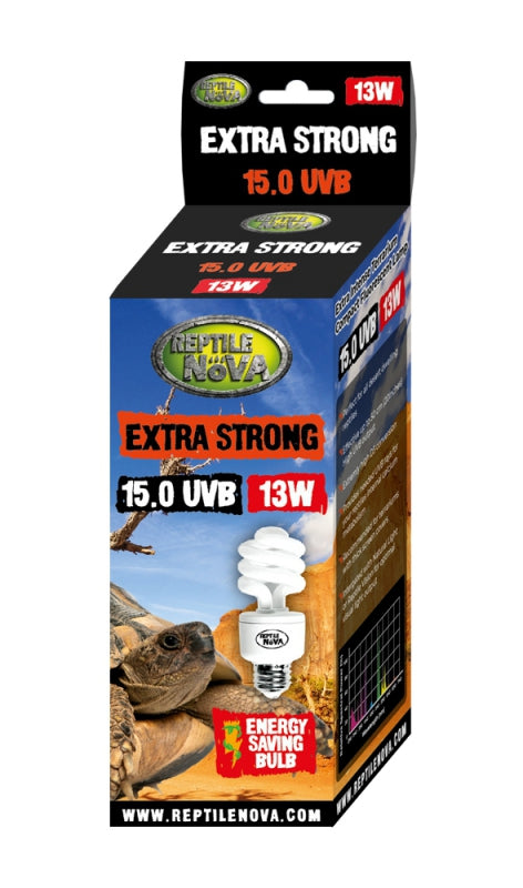 REPTIL NOVA UVB BULB FOR TERRARIUMS 13W 15.0 UVB EXTRA STRONG