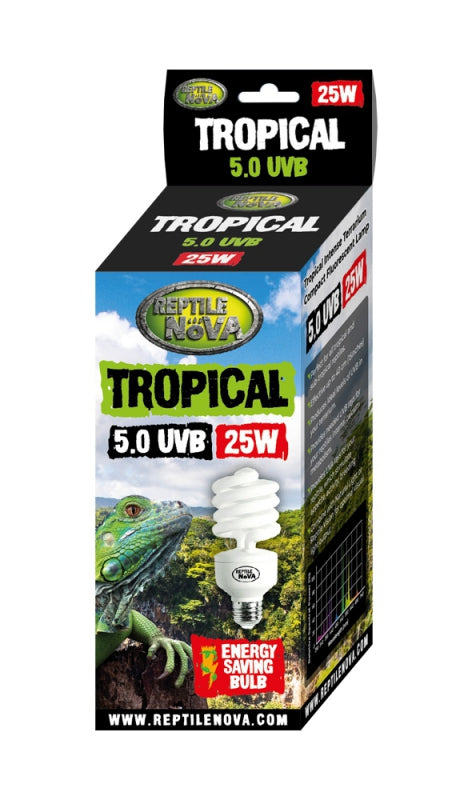 REPTIL NOVA UVB BULB FOR TERRARIUMS 25W 5.0 UVB TROPICAL