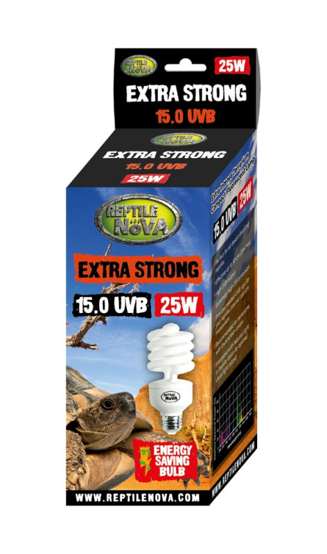 REPTIL NOVA UVB BULB FOR TERRARIUMS 25W 15.0 UVB EXTRA STRONG