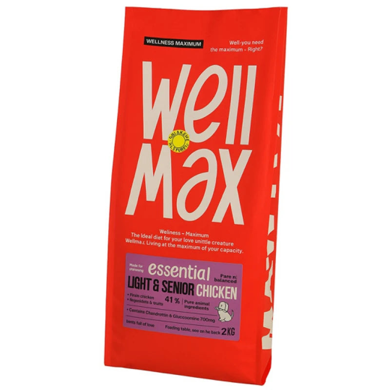 WELLMAX ESSENTIAL LIGHT & SENIOR CHICKEN 2KG