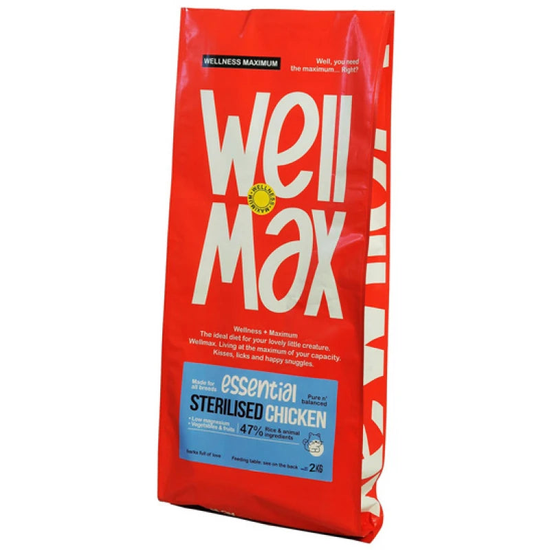 WELLMAX ESSENTIAL CAT STERILISED CHICKEN 2KG