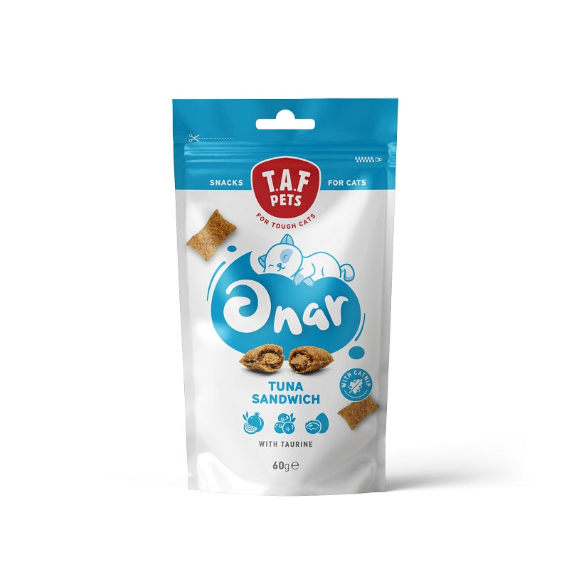 TAF PETS-ONAR CAT SNACKS TUNA SANDWICH 60G