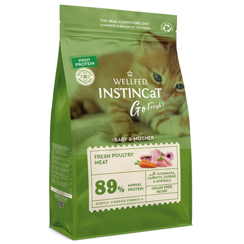WELLFED INSTINCAT GO FRESH MOTHER AND BABY HIGH PROTEIN POULTRY 4.5KG