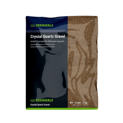 DENNERLE CRYSTAL QUARTZ GRAVEL DARK BROWN 5KG