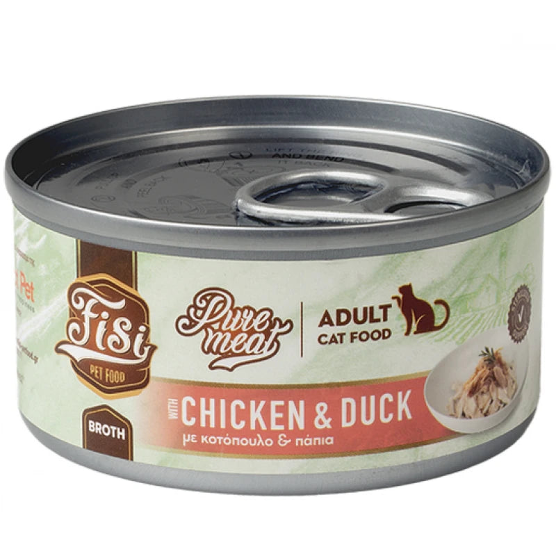 FISI PURE MEAT CAT ADULT ΚΟΤΟΠΟΥΛΟ & ΠΑΠΙΑ 80GR