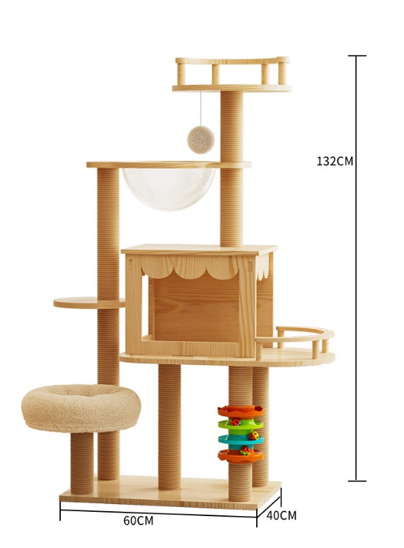 ΟΝΥΧΟΔΡΟΜΙΟ ΞΥΛΙΝΟ ΣΠΙΤΑΚΙ ΓΥΑΛA 60X40X132CM