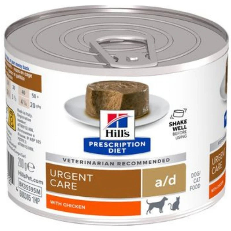 HILL'S PRESCRIPTION DIET A/D URGENT ΜΕ ΚΟΤΟΠΟΥΛΟ POUCH 200G ΓΙΑ ΣΚΥΛΟΥΣ & ΓΑΤΕΣ
