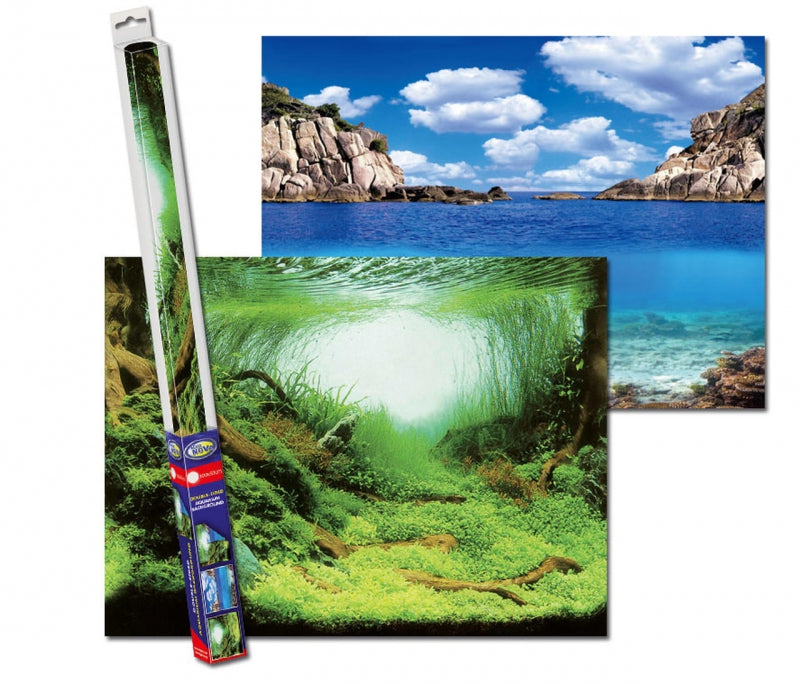 AQUA NOVA AQUARIUM BACKGROUND L 100X50CM (PLANT / OCEAN)