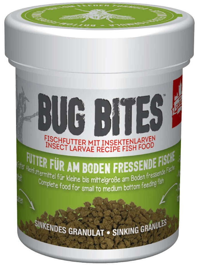 FLUVAL BUG BITES BOTTOM FEEDER GRANULES S-M 130G
