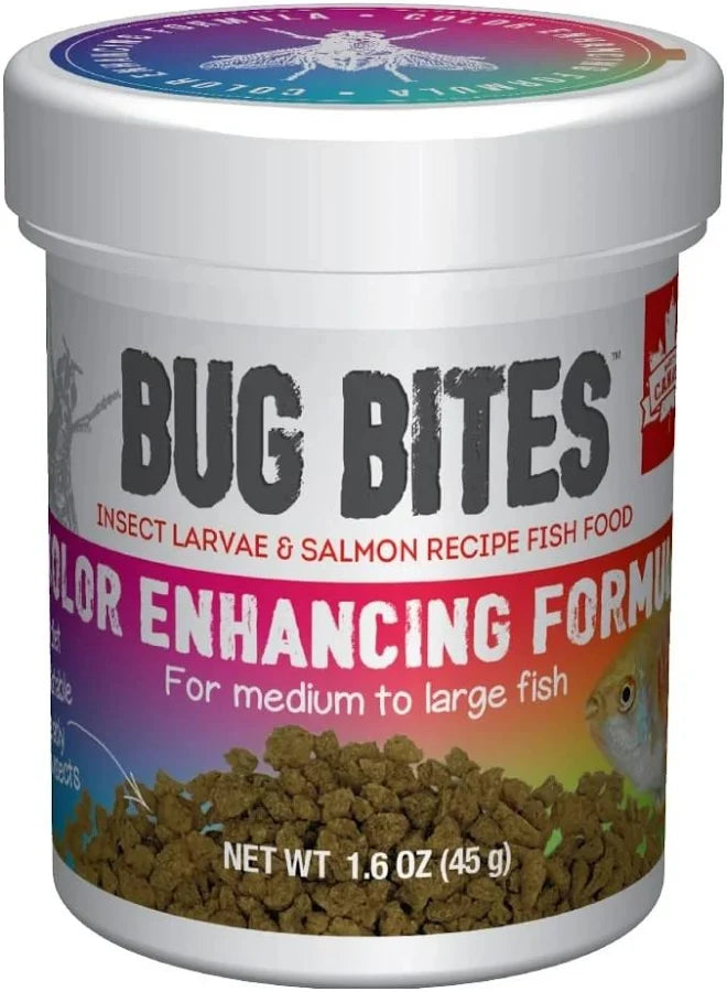 FLUVAL BUG BITES COLOURE ENHANCER GRANULES M-L 45G