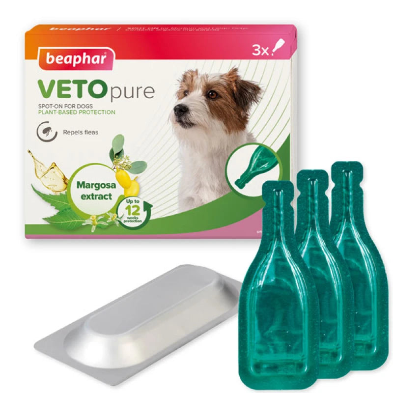 BEAPHAR VETOPURE SPOT ON DOG S <15KG 3PIP