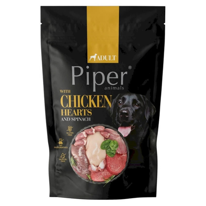 PIPER ADULT ΚΑΡΔΙΑ ΚΟΤΟΠΟΥΛΟΥ & ΣΠΑΝΑΚΙ POUCH 500G