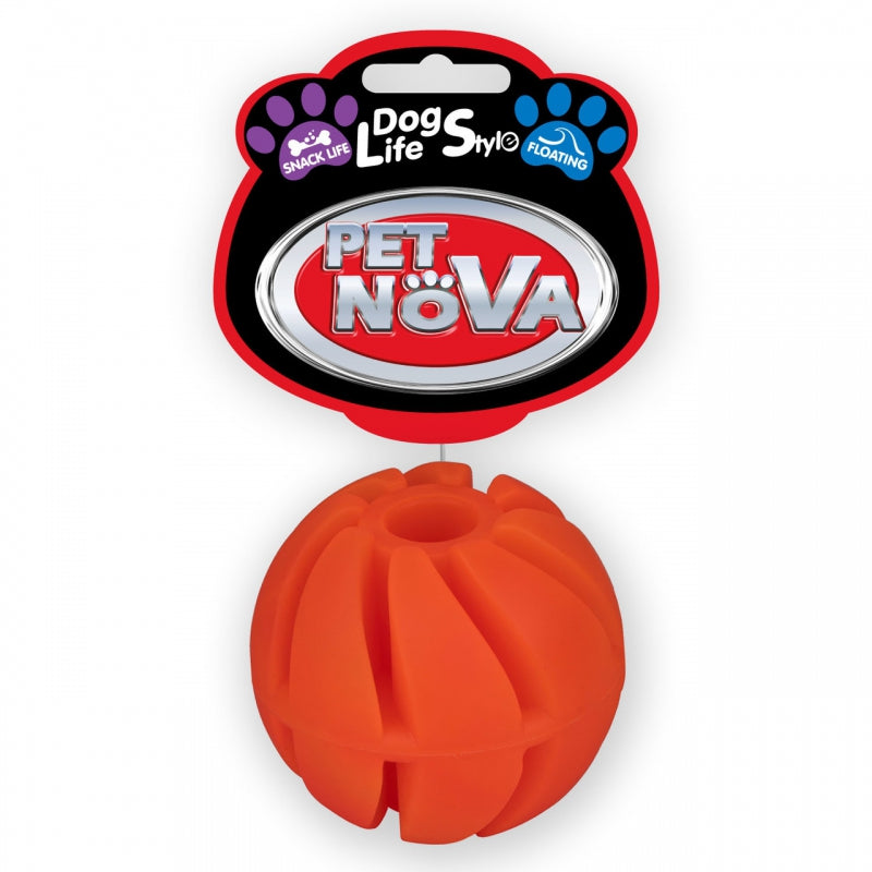 PET NOVA ΠΑΙΧΝΙΔΙ ΣΚΥΛΟΥ RUBBER SNACKBALL 7CM