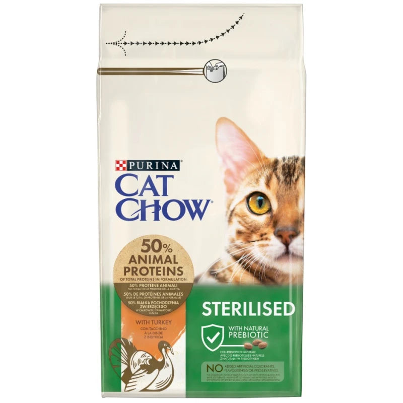 CAT CHOW STERILISED ΜΕ ΓΑΛΟΠΟΥΛΑ 15KG