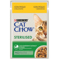 CAT CHOW STERILISED ΚΟΤΟΠΟΥΛΟ & ΜΕΛΙΤΖΑΝΕΣ ΣΕ ΣΑΛΤΣΑ 85G