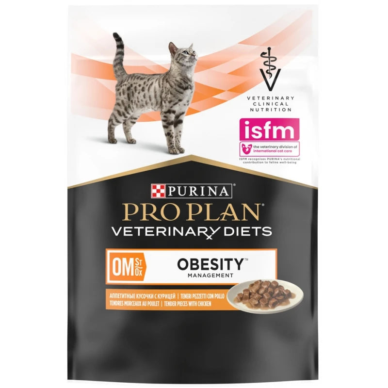 PURINA VETERINARY DIETS OM CAT ΚΟΜΜΑΤΑΚΙΑ ΣΕ ΣΑΛΤΣΑ ΚΟΤΟΠΟΥΛΟ 85G ΓΙΑ ΤΗ ΔΙΑΧΕΙΡΙΣΗ ΤΟΥ ΒΑΡΟΥΣ