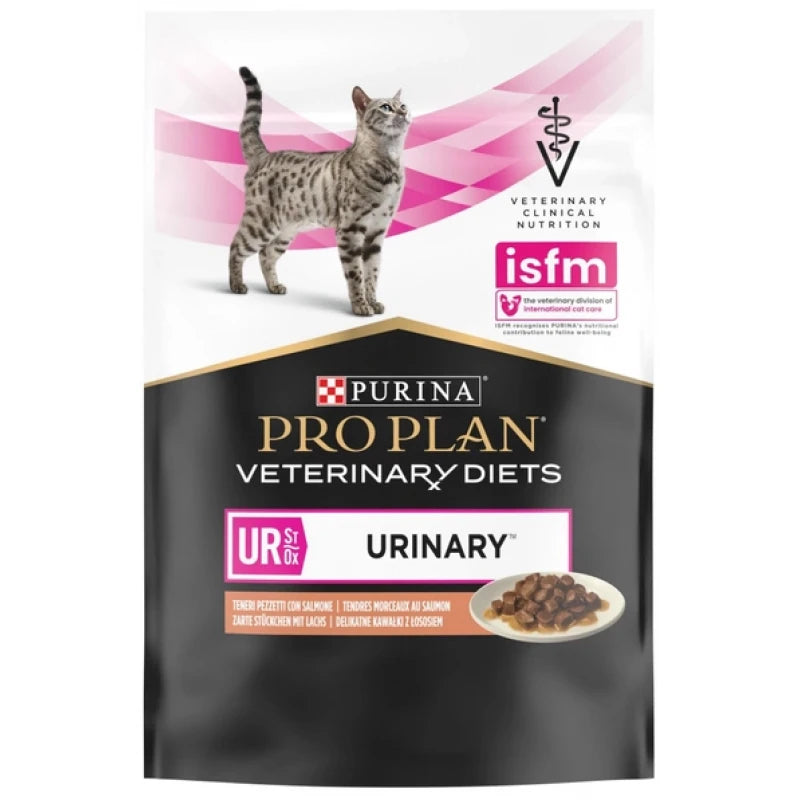 PURINA VETERINARY DIETS UR CAT ΚΟΜΜΑΤΑΚΙΑ ΣΕ ΣΑΛΤΣΑ ΣΟΛΟΜΟΣ 85G ΓΙΑ ΤΟ ΟΥΡΟΠΟΙΗΤΙΚΟ