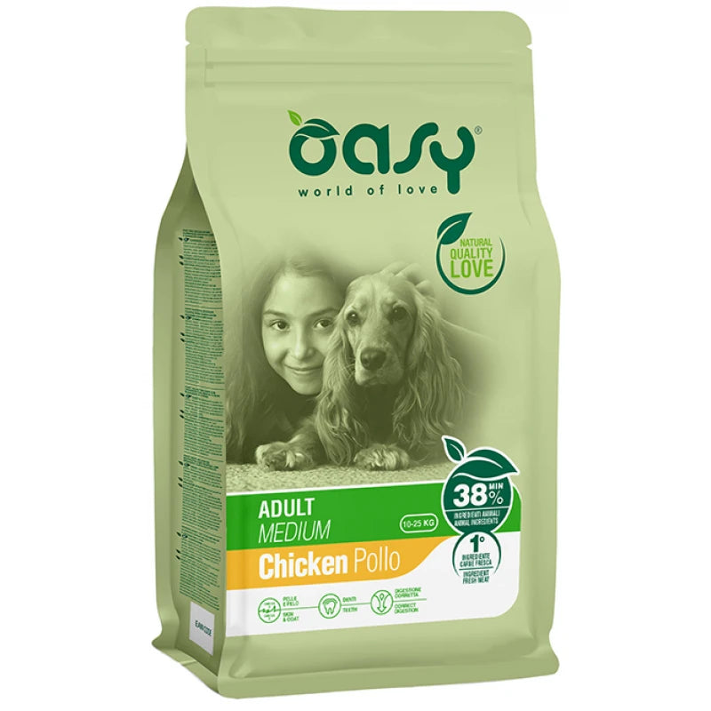 OASY DOG LIFESTAGE ADULT MEDIUM ΚΟΤΟΠΟΥΛΟ 12KG